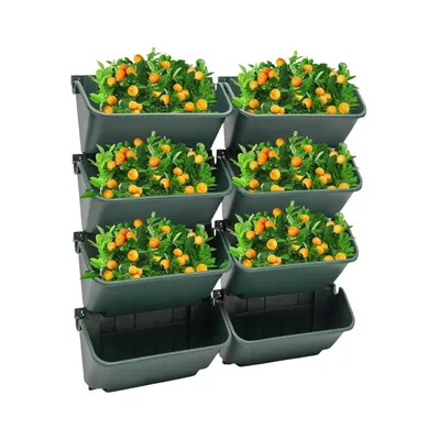 Zdjęcie produktu dla 8Pcs doniczka do kwiatów doniczka ogrodowa doniczka ścienna do wystroju zewnętrznego max 10kg