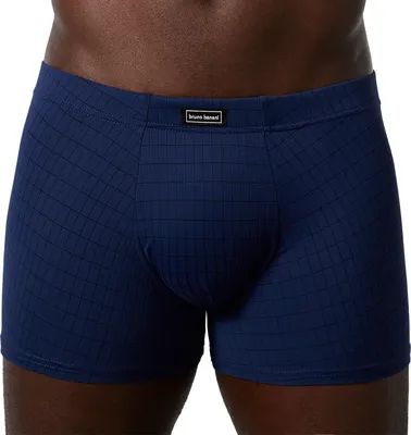 Produktbild von Bruno Banani 2er Pack Check Line 2.0 Retro Short / Pant Stoffummantelter Bund, Suspensorium mit Baumwolleinsatz, Atmungsaktiv, pflegeleicht und farbecht