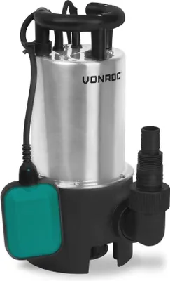 Obrázek produktu pro Ponorné čerpadlo 850 W z nerezové oceli na odpadní vodu a vodu z myčky nádobí, 0,75 bar, 7,5 m