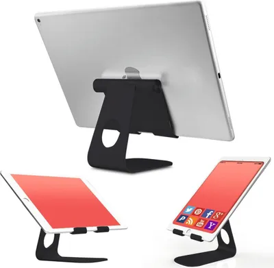 Produktbild von Terratec iTab M, Handy/Smartphone, Tablet/UMPC, Passive Halterung, Drinnen, Schwarz, Silber
