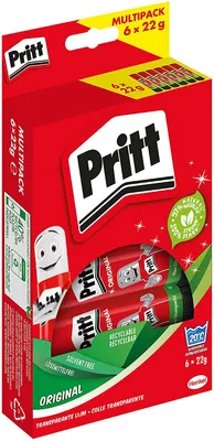 Produktbild von Pritt 1445028, Klebestift, 22 g, Karton, Stoff, Papier, 20 °C, CE, 239 g