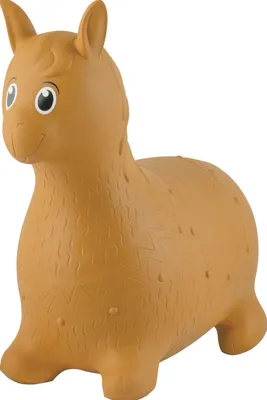 Produktbild von Aufblasbares Hüpfspielzeug Hop Hop Lama Braun, ca. 46x24x47 cm, Sitzhöhe 26 cm