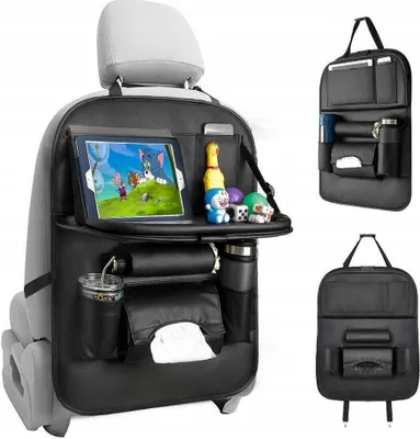 Produktbild von Korbi | Auto Organizer ABDECKUNG - Praktisch - mit klappbarem Tisch und vielen Fächern - für Ordnung im Auto