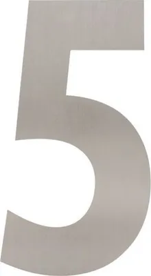 Produktbild von Hausnummer 5 XXL 500x2mm Edelstahl gebürstet