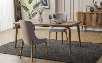 Produktbild von Esszimmer set 7tlg. Esstisch+6x Stühle Designer Holz Stuhl Garnitur Möbel Neu