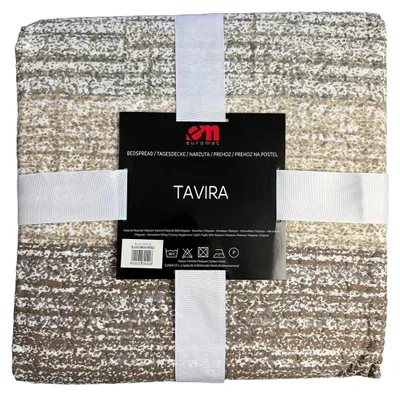 Produktbild von Tagesdecke Steppdecke Bettüberwurf Brian Beige 220x240+ 2x Bezüge 40x40