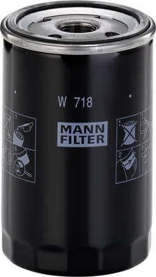 Produktbild von Ölfilter MANN-FILTER W 718 Anschraubfilter