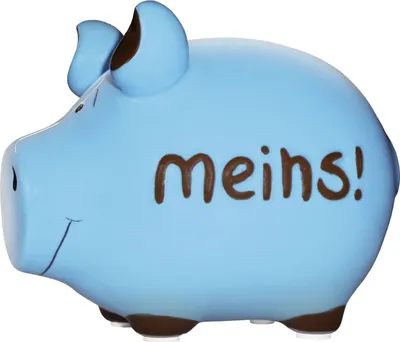 Produktbild von KCG 101137 Spardose Schwein "Meins " - Keramik, klein