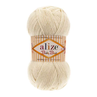 Produktbild von 100g Strickgarn ALIZE Baby Best uni Babywolle Wolle Antipilling, freie Farbwahl