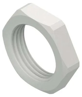 Produktbild von Sechskantmutter M63 Serie 1420M63, Kunststoff PA 6.6 glasfaserverstärkt, SW 75 mm, Ø 83 mm, H 8 mm, halogenfrei, flammgeschützt