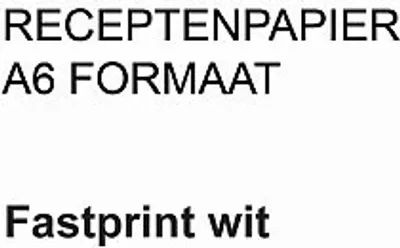 Produktbild von Empfangspapier fastprint a6 80gr mit | Pak a 2000 vel