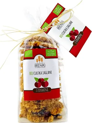 Produktbild von GLUTENFREIE -HIRSKEKSE MIT CRANBERRIES 150 g – IRENKI