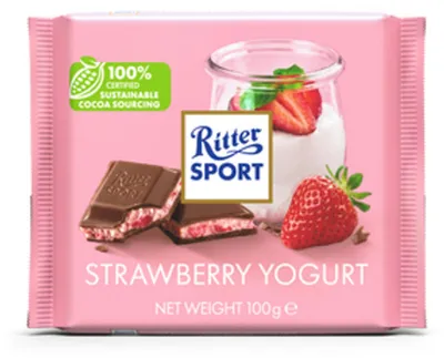 Obrázek produktu pro Ritter SPORT 5211809002 Ritter SPORT Erdbeer Joghurt Schokolade 100,0 g