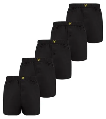 Image de Lyle & Scott - Boxers pour homme (lot de 5) GT13250 (4XL) (noir)