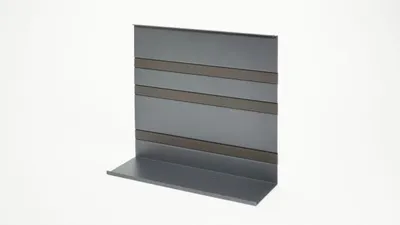 Zdjęcie produktu dla Uniwersalna półka Linero MosaiQ H=300 mm, system relingowy, grafitowo-czarny