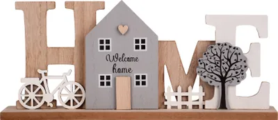 Produktbild von UNUS Deko Schriftzug Home Holz Aufsteller