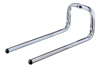 Zdjęcie produktu dla Alberts 800864 Hak ścienny, podwójny prosty, ocynkowany na niebiesko, średnica Ø12 mm, 90 x 80 x 200 mm, zestaw 3 szt