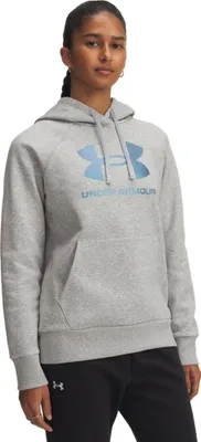 Produktbild von Under Armour Ua Rival Flc Shimmer Hdy - mod gray light heather, Größe:XL