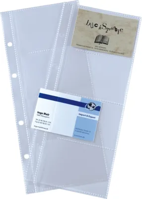 Produktbild von Sigel - Visitenkartenabdeckung Sigel 80 KRT 90x58mm Transparent | PAK A 10 Stück | 10 Stück