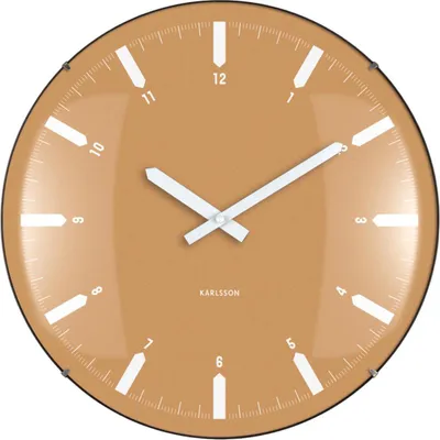 Produktbild von Karlsson - Wanduhr Realista Dome - Gelb - 35x35x35cm