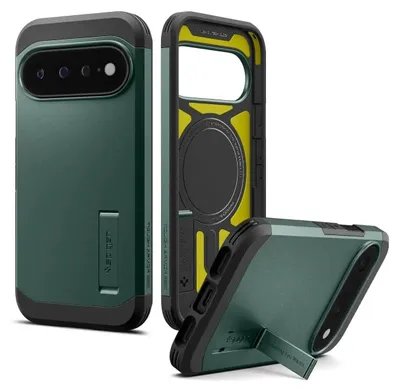 Productafbeelding van Spigen Tough Armor Backcover MagSafe voor de Google Pixel 11 Pro XL - Abyss Green