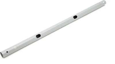A single gray horizontal pole with three oval holes is shown against a white background.