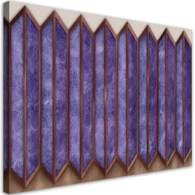 Produktbild von Leinwandbild Bunte 3D-Fenster 100x70 Feeby Blau bild für die wand bereit zum aufhängen