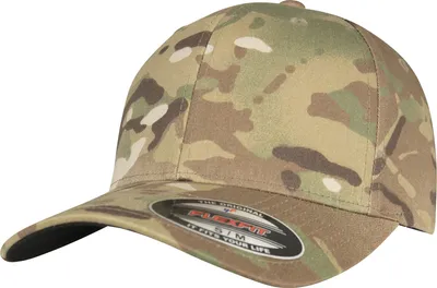Productafbeelding van Flexfit baseballpet van Yupoong, model RW7686 (maat L/XL), in multicam camouflage