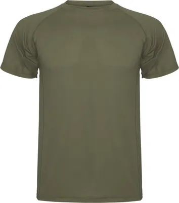 Imagen del producto de Roly - Camiseta "Montecarlo" para hombre - Deportiva, manga corta, modelo PF4368 (Talla S) (Color verde militar)
