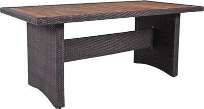 Produktbild von Gartentisch ESSEN - Akazie, Weidengrau, 90x180x75cm | Terrassentisch Wetterfest Outdoor Tisch