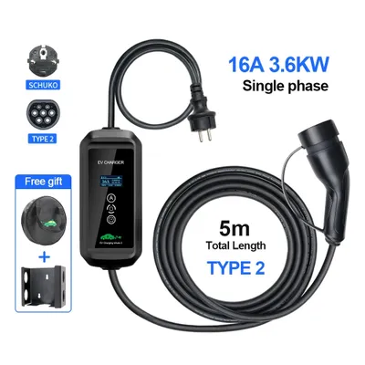 Image de Chargeur mobile EV, puissance 3,6 kW, courant 16 A, normal-3,6 kW, TYPE2