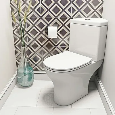 Produktbild von sanicomfort Gäste-WC-Set Paros Corner mit Eck-WC und Eck-Waschtisch