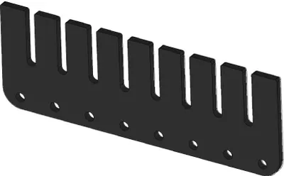 Produktbild von Kaminrost / Stehrost 312x110x8mm passend für Wamsler**