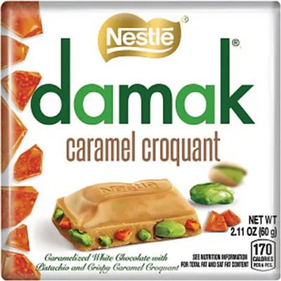 Produktbild von Nestle Damak Caramel Croquant Chocolate & Pistachio 60g