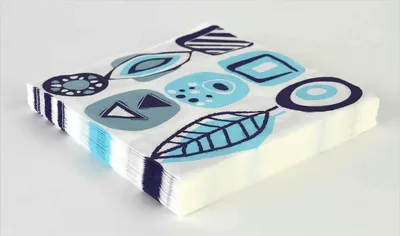 Produktbild von Servietten 40x40 in türkis/blau 20 Stück