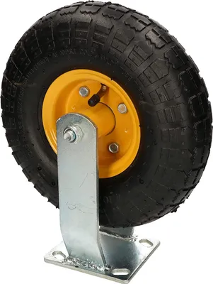 Immagine prodotto di KOTARBAU® Ruota pneumatica Ruota per il trasporto 25x30cm su cerchio in acciaio Ruota fissa per carrello di stoccaggio