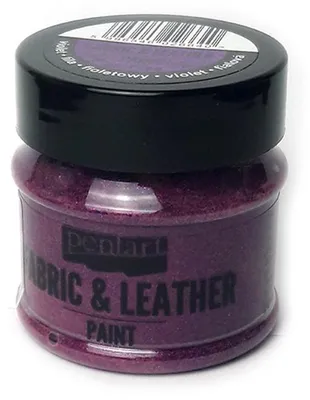 Zdjęcie produktu dla Farba do tkanin i skóry Pentart 50 ml - Glittering purpurowa