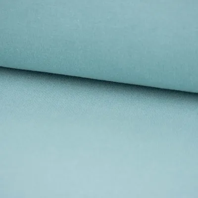 Produktbild von Sweatstoff Meterware Bio Soft dünn uni Aqua Blau 1,5m