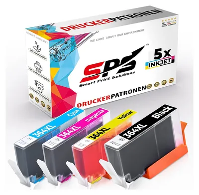 Produktbild von 5er Multipack Set kompatibel für HP Deskjet 3522E Druckerpatronen 364XL