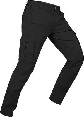 Obrázok produktu pre Pánske turistické nohavice, vodoodpudivé ripstop stretch cargo nohavice, ľahké outdoorové nohavice, pre