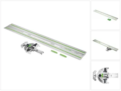 Produktbild von Festool FS-WA Winkelanschlag für Führungsschiene FS/2 60º Schnitt + FS 1400/2-KP Führungsschiene 1400 mm