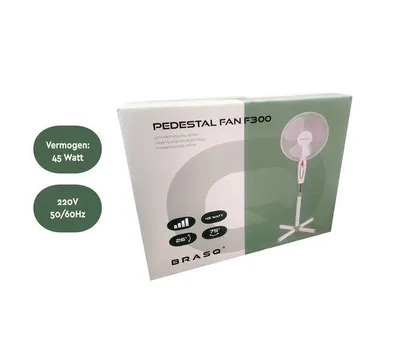 Obrázok produktu pre Brasq - Ventilátor na statíve F300, priemer 40 cm, biely