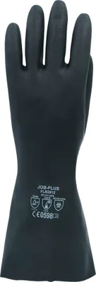 Produktbild von Schutzhandschuhe aus Naturkautschuk, Schwarz, Größe M