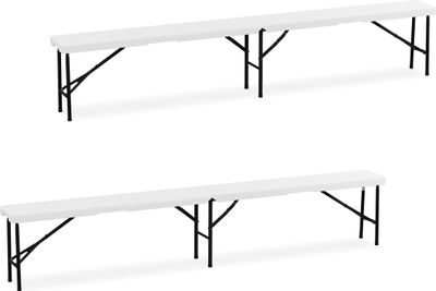 relaxdays pivní lavice sada 2 ks 240 cm