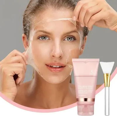 Obrázok produktu pre Kolagénová nočná peelingová maska na tvár s aplikátorom hydratačná spevňujúca starostlivosť - CollagenMask