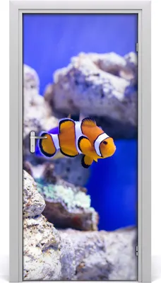 Produktbild von Tulup Türaufkleber 95x205 cm Dekorative Aufkleber Selbstklebend Wasserdichte Tapete Abnehmbar Schlafzimmer Wohnzimmer Wohnkultur - Wand Nemo Fisch