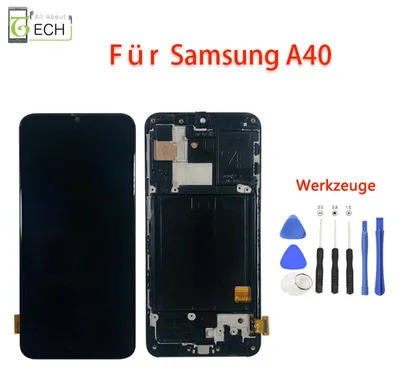 Produktbild von Für Samsung A40 A405 OLED Display mit Rahmen Touch Screen Bildschirm