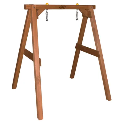 Image de AXI Balançoire bébé avec support en bois pour le jardin | Balançoire d'extérieur pour bébés et jeunes enfants | Pour enfants à partir de 9 mois | Siège de balançoire en