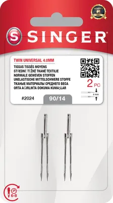 Produktbild von Singer 2024 - 90/14, 4,0 mm - 2x Nadel für Nähmaschine
