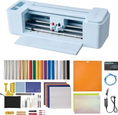 Obrázok produktu pre Rezačka na vinyl SucceBuy 30 cm, rezací plotter s tlačidlovým ovládaním a sadou príslušenstva, kompatibilný s Mac, Windows, Android a iOS, ideálny pre kreatívne projekty, ako sú pohľadnice a bytové doplnky
